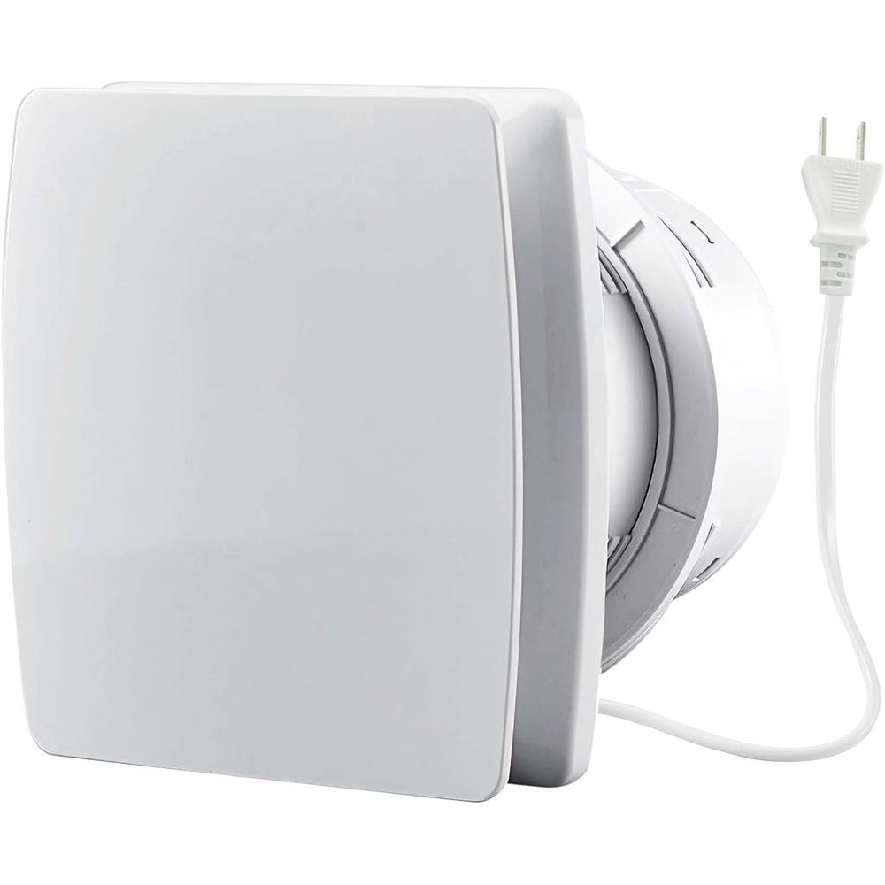 Moonjor 4in Exhaust Fan 50CFM Quiet Wall Window Mount Vent Extractor Fan White